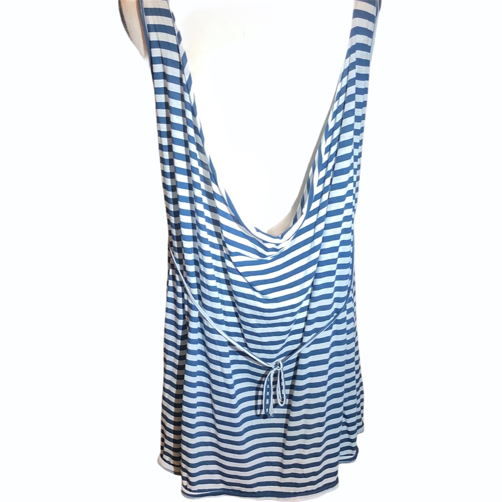 Demylee Pima Cotton Blue/White Stripe Tank/Tunic — image 8 of 8
